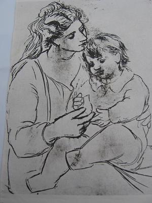 Matka s dítětem-Pablo Picasso 
